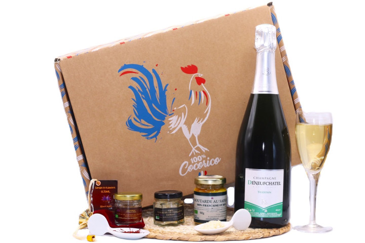 Coffret Champagne AOC BRUT 75cl Escapade safranée