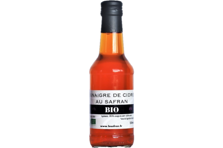 Vinaigre de cidre BIO au safran