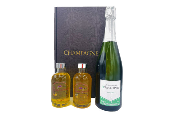 Coffret cadeau Noel Champagne, 75cl "L'Arrangé"
