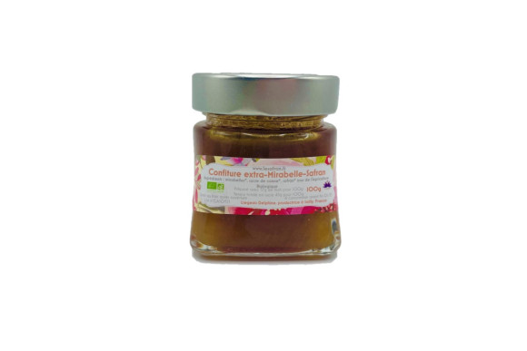 Confiture extra de mirabelles-safran BIO