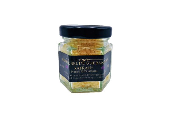 Fleur de sel de Guérande au Safran - 30gr